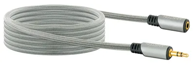 Produktbild von AINSTEIN 3,5 mm Klinken Verlängerungskabel, Audio, AUX, Stecker-Kupplung »mit Knickschutz«