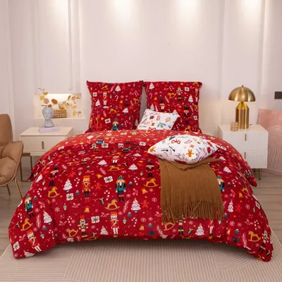 Zdjęcie produktu dla Pościel Cozy Bordowa 220X200 Ciepła Gruba Milutka Misio Na Zimę