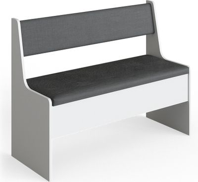 Jedálenská lavica Vicco Roman, 106 x 42 cm, biela/antracit