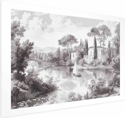 Immagine prodotto di Poster Paesaggio vintage 42x29,7 cm senza cornice senza bordo