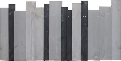 Produktbild von Vorgartenzaun Konsta Jenga 180 x 90 cm anthrazit/grau