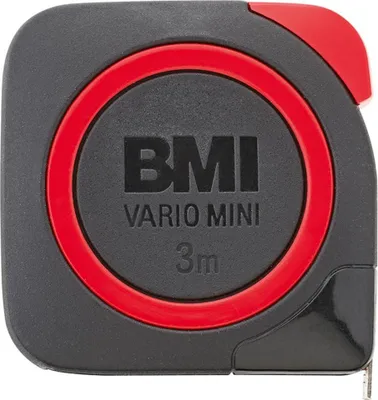 Image de BMI Mètre enrouleur de poche VARIO Mini L.3m l.10mm mm/cm EG II ABS Automatic - 411341120/10