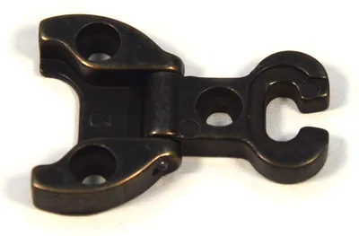 Produktbild von IHC 4 Stück 32x44mm Scharniere Alte Beschläge restaurierungsshop Tür Möbelband Antik Vintage Schabby Veraltete Eisenscharniere Vintage Messing