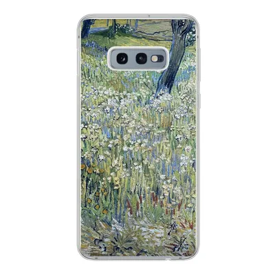 Produktbild von MuchoWow® Handyhülle Schutzhülle Hülle für Samsung Galaxy S10e Baumstämme im Gras - Vincent van Gogh Silikon Softcase Handy Hülle - Handy