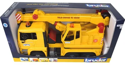 Produktbild von BRUDER MAN Crane truck (without Light and Sound Module), 4 Jahr(e), ABS Synthetik, Gelb