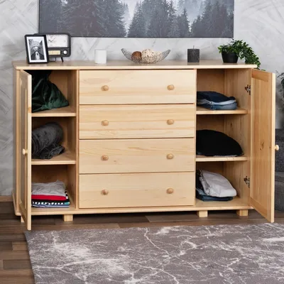 Produktbild von Kommode Massivholz 060 - Abmessung 100 x 156 x 47 cm (H x B x T)