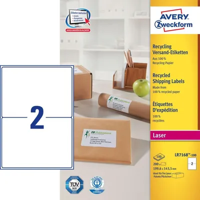 Zdjęcie produktu dla Avery QuickPEEL, biały, 199,6 mm, 143,5 mm