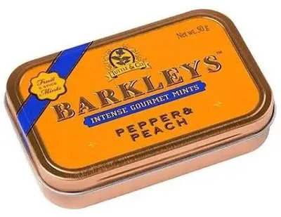 Productafbeelding van Barkleys gourmet mints pepper & peach 50gr