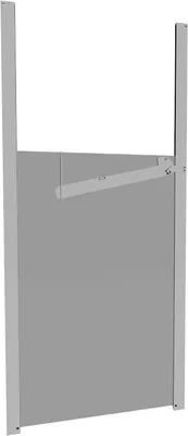 Imagen del producto de Obturador corredera de aluminio, con sistema de cierre automático, de 340 x 550 mm, para gallineros