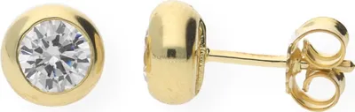 Produktbild von JuwelmaLux Ohrringe 925 Silber mit Zirkonia Gold plattiert JL20-06-0198