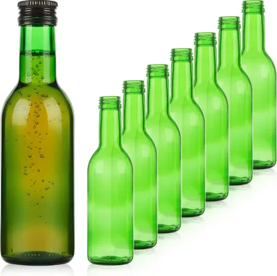 Zdjęcie produktu dla SUPERBUTELKI - 10x Butelka szklana Monopol 250 ml zielona na cydr, soki, nalewki