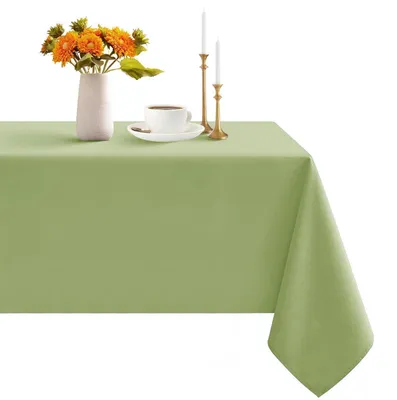 Zdjęcie produktu dla Ścierełka stołowa do użytku na zewnątrz, wodoodporna, 240x140 cm, jasnoszara, można myć, wykonana z poliestru