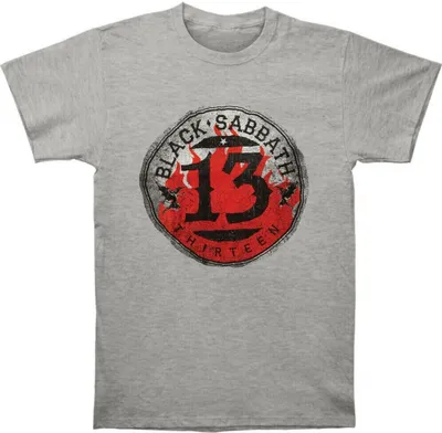 Immagine prodotto di Black Sabbath - Maglietta "13 Flame" per uomo/donna Unisex RO1310 (S) (Grigio)