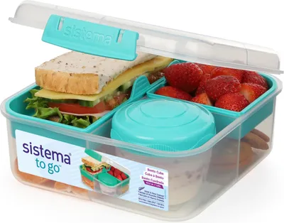 Immagine prodotto di SISTEMA Porta Pranzo Bento Cube To Go Colori Assortiti Lt 1,25