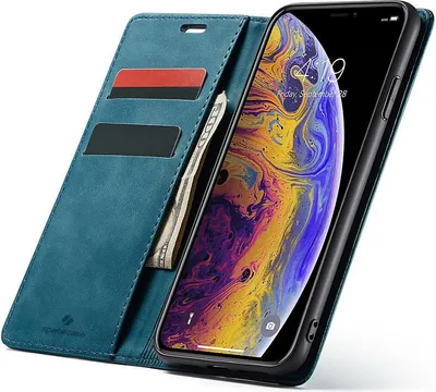 Produktbild von Spacecase Geldbörse iPhone X/Xs blau