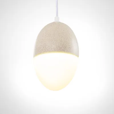 Produktbild von Pendelleuchte, E27, Lampe Für Wohnzimmer Esszimmer Küche, Höhenverstellbar Farbe Beton-Sandstein-Weiß