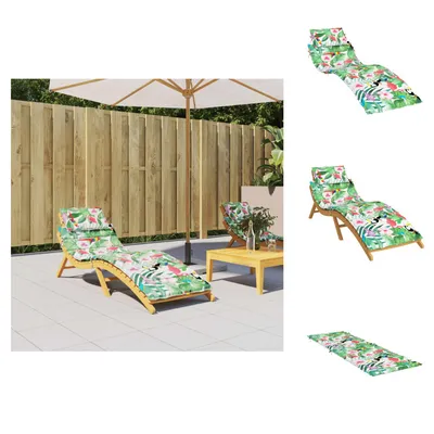Image de vidaXL Coussin pour chaise longue Multicolore Tissu Oxford - coussin de siège