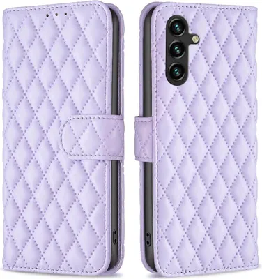 Produktbild von Samsung Galaxy A55 Hülle - BINFEN Rhombus Klapphülle - Lavendel