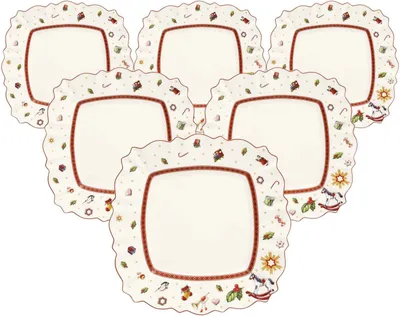 Obrázek produktu pro Villeroy & Boch Toy's Delight jídelní talíř 28 x 28 cm sada 6 ks bílý