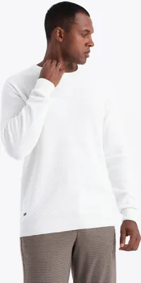 Produktbild von Ombre Clothing Klassischer Pullover für Männer Birkkii strahlend weiß L