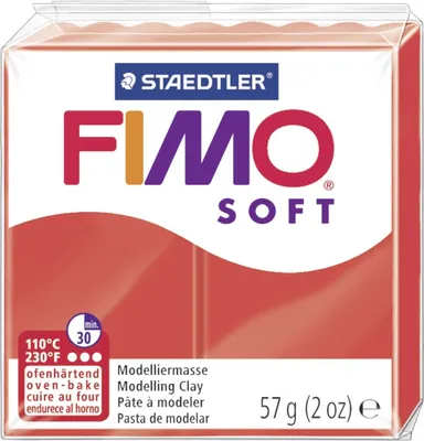 Produktbild von FIMO Mod.masse Fimo soft indischrot