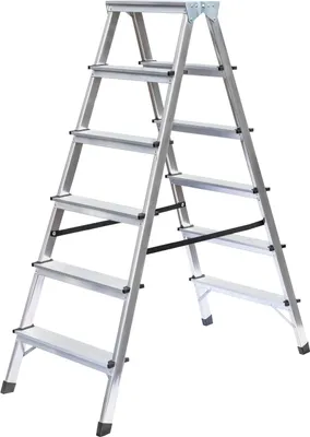 Produktbild von Haushaltsleiter beidseitig begehbar 2x6 Stufen