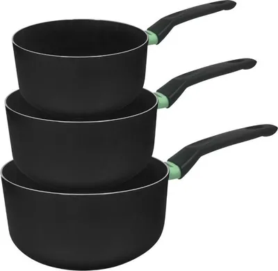 Image de Set de 3 casseroles antiadhésives céramique 16, 18 et 20 cm Fackelmann Brandao