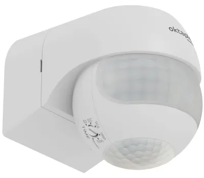 Produktbild von Oktaplex Anja Bewegungsmelder Außen IP44 12m PIR-Bewegungssensor weiß