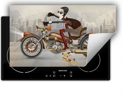 Immagine prodotto di DarHaus piastra di copertura per fornelli 90x52 cm tappetino antiscivolo avvolgibile, grigio - Moto