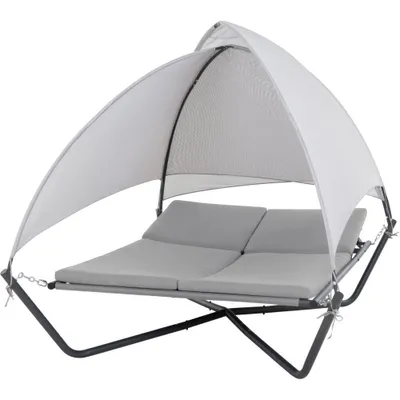 Produktbild von Ravello Daybed mit Sonnendach Stahlgestell,Textilbezüge