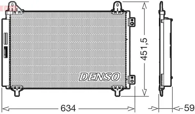 Produktbild von DENSO DCN21034 Kondensator Klimaanlage Klimakondensator für OPEL Corsa F +Trockner