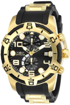 Obrázok produktu pre Invicta Bolt 24218 Pánske Hodinky - Quartz Hnutie - Nerezová Oceľ s Černým Ciferníkom - 50 mm