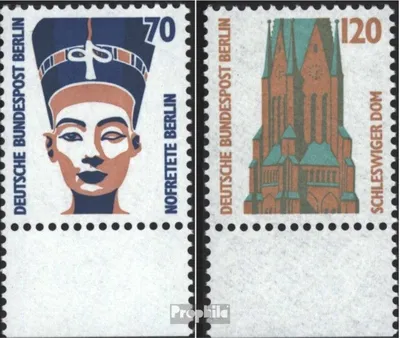 Produktbild von Briefmarken Berlin (West) 1988 Mi 814-815 Unterrandstück (kompl.Ausg.) postfrisch Sehenswürdigkeiten