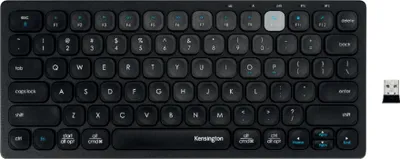 Produktbild von Kensington Multi-Device Dual Wireless Compact Keyboard - Tastatur - kabellos - 2.4 GHz, Bluetooth 3.0, Bluetooth 5.0 - Deutsch - Schwarz