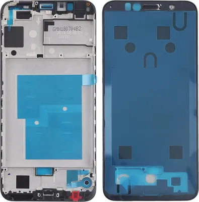 Obrázek produktu pro Pouzdro rámu středového rámu pro Huawei Y6 2018 černé oprava náhradního dílu