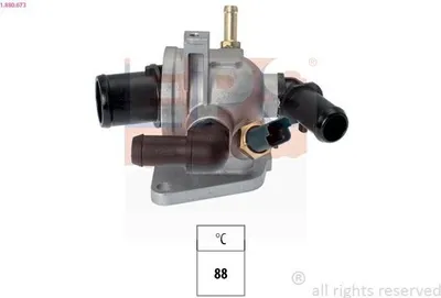 Obrázok produktu pre Termostat chladiacej kvapaliny EPS, 88°C, pre vozidlá OPEL Corsa D (5-dverová), Astra H Caravan, Astra H (5-dverová), Astra H GTC, a pre vozidlá FIAT