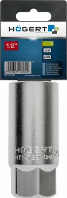 Produktbild von Högert Technik Sechskant Zündkerzensteckschlüssel 1/2”, 16 mm, CrV, HT1A783
