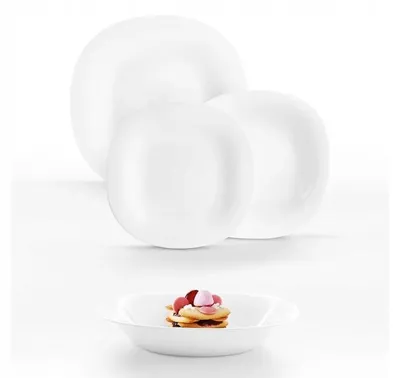 Produktbild von Luminarc Carine Neo Speiseteller-Set 19-teilig Weiß Glas