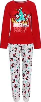 Obrázek produktu pro Vánoční pyžamo Mickey Mouse uni, dlouhý rukáv, z bavlny, OEKO-TEX M