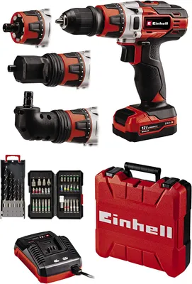 Produktbild von Einhell Akku-Bohrschrauber TE-CD 12/1 3X-Li 39 (30 Nm, 2 Gänge, abnehmbares 10 mm-Bohrfutter, inkl.