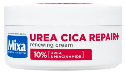 Produktbild von Mixa Urea Cica Repair+ Regenerierende Creme trockene Haut, 150ml, 192789