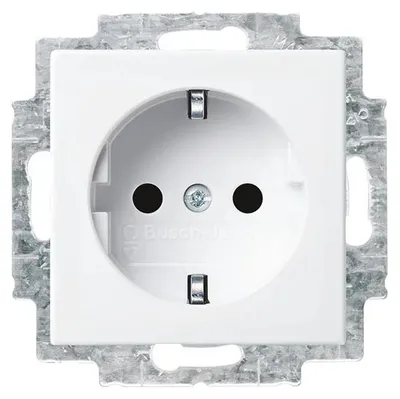 Immagine prodotto di Busch-Jaeger 20 EUC-914 Inserto per presa di corrente Alpine white glossy Busch-balance SI