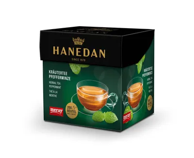 Produktbild von MERAY Hanedan Kräutertee Pfefferminze - 20x2,5g Teebeutel- 50g