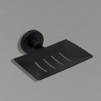 Produktbild von Eleganter Seifenhalter schwarz aus Edelstahl