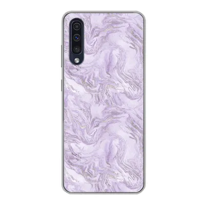 Produktbild von MuchoWow® Handyhülle Schutzhülle Hülle für Samsung Galaxy A30s Marmor - Silber - Muster Silikon Softcase Handy Hülle - Karteninhaber