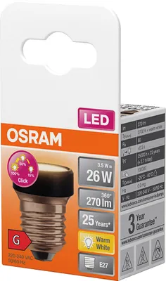 Produktbild von Spuldze FLAT 3.5W(26)/827 E27 270lm 3DIM /6 P_FLAT28/827_3DIM