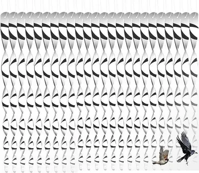 Produktbild von Famanu Vogelabwehr 24 Stück reflektierende Vogelscheuchen - effektive Windspirale zur Vogelabwehr