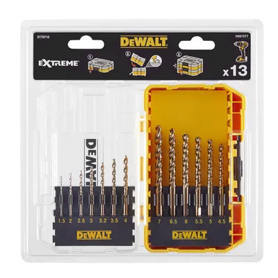 Produktbild von DEWALT Metallbohrer-Set 13-tlg. HSS-G