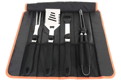 Image de MIYAKO BBQ Set d'ustensiles de barbecue Sac de barbecue 5 pièces, sac inclus