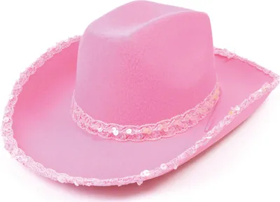 Produktbild von Rosa  Pailletten Cowboy-Hut